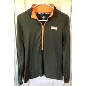 Victoria’s Secret Womens Small 1/4 Zip Dark Green Long Sleeve Athletic Shirt